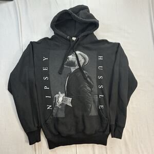 Nipsey Hussle Pulloever Black Hoodie Size Small Hip Hop Rap